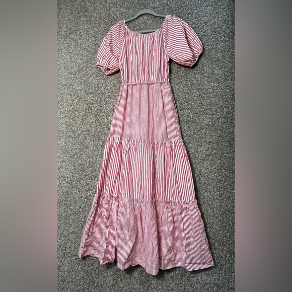 NWOT DRAPER JAMES RSVP Short Sleeve Tiered Maxi Dress Size Small - Picture 4 of 6